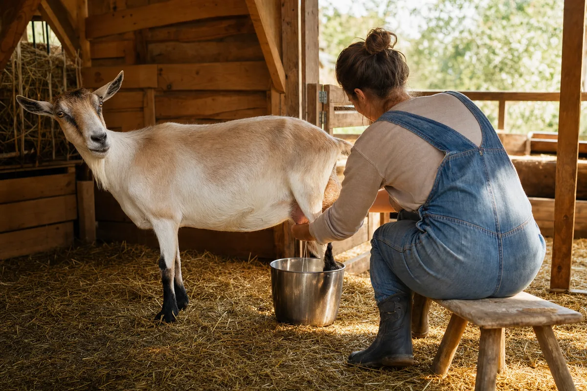 Comment traire une chèvre : technique, fréquence et hygiène